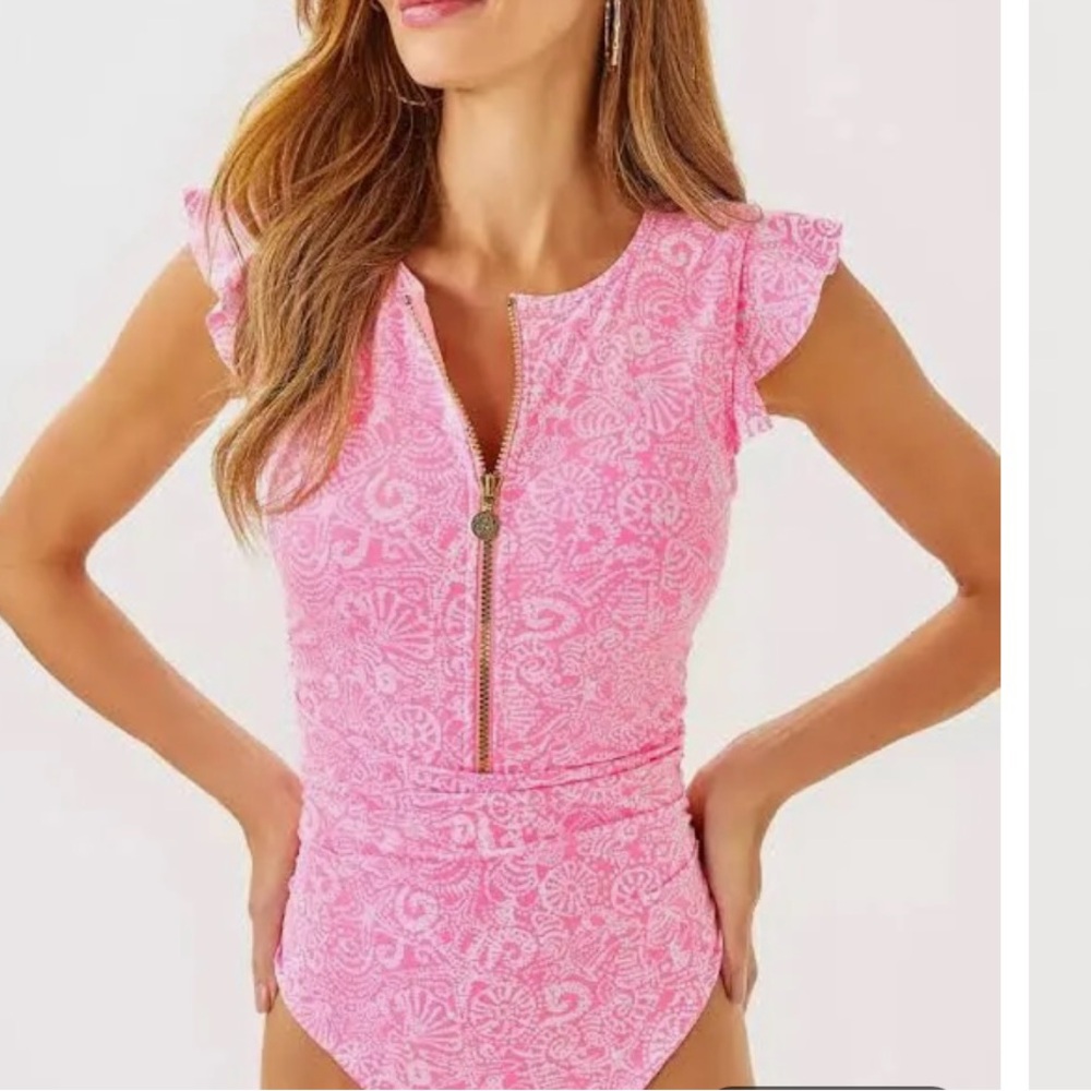 Lilly Pulitzer Pink Patterned Fabric